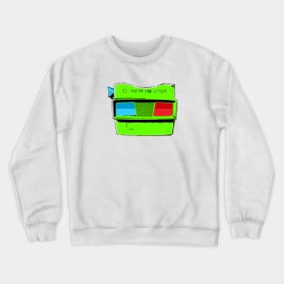 3D View-Master Reel in Candy Green Apple Crewneck Sweatshirt